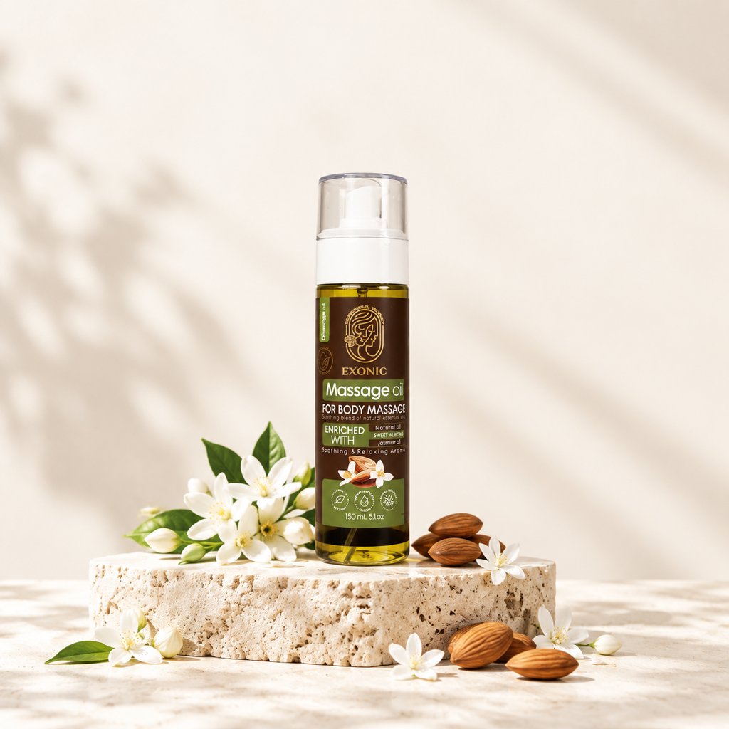 روغن بادام شیرین و گل یاس اکسونیک exonic