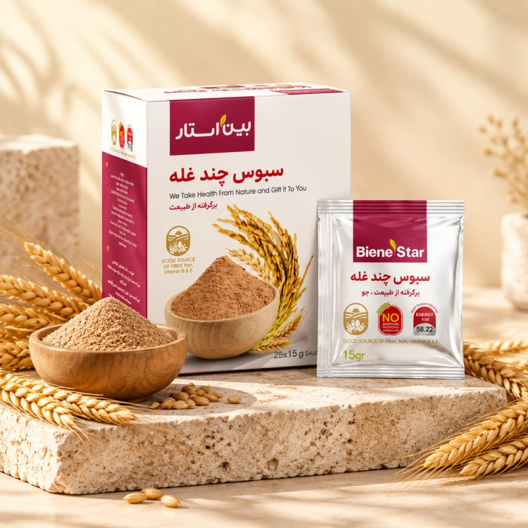 سبوس چند غله برنج و جو بین استار